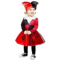 Toddler Harley Quinn Costume Halloween Fancy Dress Comic Book Style Super Hero