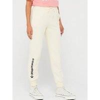 Converse Wordmark Fleece Jogger - Cream