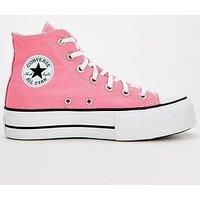 Converse Womens Lift Seasonal Color High Tops Trainers - Pink