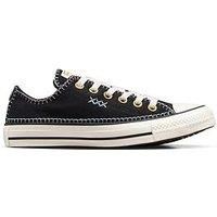 Converse Womens Stitch Sich Ox Trainers - Black