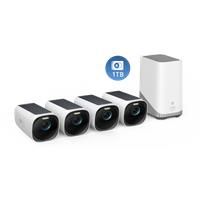 eufyCam S330 (eufyCam 3) 4Cam Kit + 1 TB Hard Drive White