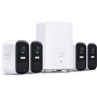 eufy Security, eufyCam 2C Pro 4-Cam Kit, Wireless Home Security System with 2K Resolution, HomeKit Compatibility, 180-Day Battery Life, IP67, Night Vision, and No Monthly Fee.