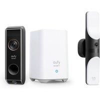 Video Doorbell S330 + Wired Wall Light Cam S100 Black