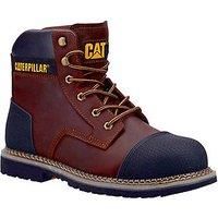 Caterpillar Powerplant S3 Mens Safety Boots Brown 6 UK