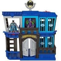 Fisher-Price Imaginext DC Super Friends Gotham City Jail Recharged, prison playset with Batman and The Joker figures for preschool kids ages 3+