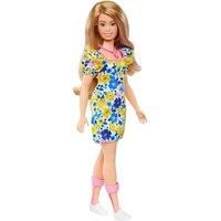 Barbie Fashionistas Doll # 208, Barbie Doll with Down Syndrome Wearing Floral Dress, Created in Partnership with the National Down Syndrome Society, HJT05