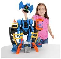 Imaginext DC Super Friends Batman Playset, Robo Command Center with Detachable 10-inch Robot plus Batman and Robin Figures, HML02