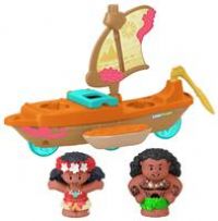 Disney Princess Moana & Maui's Canoe Sail Boat with Figures