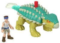 Fisher-Price Imaginext Jurassic World Dinosaur Toy Bumpy & Ben Figure Set for Preschool Pretend Play Ages 3+ Years, HVY19