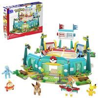 MEGA Pokémon Building Toys Set Training Stadium with 1101 Pieces, 5 Poseable Characters and Battle Play, for Kids, HWR82