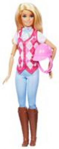 Barbie “Malibu” Doll & Accessories from Barbie Mysteries: The Great Horse Chase, Includes Fashion Doll, Removable Riding Outfit & Helmet, HXJ38