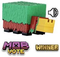 Minecraft Sniffer Action Figure with Game-Accurate Sounds, 3.25-inch Scale Collectible Toy, Pixelated Design, HXM85