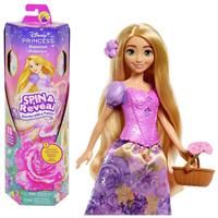 Disney Princess Rapunzel Fashion Doll Set, Spin & Reveal with 11 Surprises