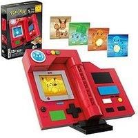 MEGA Pokémon Building Toys Set, Kanto Region Pokédex with 322 Pieces, Light and 5 Lenticular Cards, for Kids or Adult Collectible, HYM37