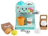 Fisher-Price Toddler Toy Learn & Serve Coffee Café Playset with Smart Stages & 10 Pieces for Ages 18+ Months, Multilanguage Version, HYR98