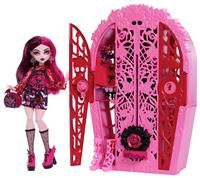 Monster High Skulltimate Secrets Doll and Accessories Set, Garden Mysteries Draculaura with Reveal Closet & 19+ Tea Party Surprises like Doll Clothes, HYT72