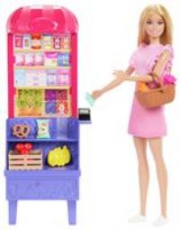 Barbie and Teresa Recipe for Friendship Fashion Doll & Playset, Malibu at the Market Theme with 11 Accessories Including Market Stand & Food, JCT05