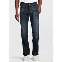 True Religion Men/'s Ricky Straight Leg Jeans, Muddy Waters, 36W x 32L