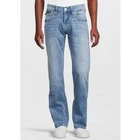 True Religion Men/'s Ricky Straight Leg Jeans, Foum Baseline, 32W x 34L