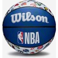 Wilson Basketball, NBA All Team Model, Outdoor, Rubber, Size: 7, Red/White/Blue