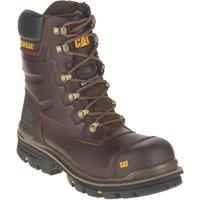 Caterpillar Premier Mens Safety Boots Brown 6 UK