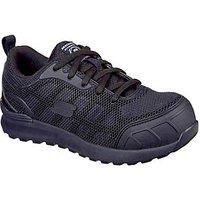 Skechers Women's Bulkin Ayak Industrial Shoe, Black, 5 UK