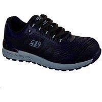 Skechers Work BULKLIN BRAGOO Mens Slip Resistant Lace Up Safety Trainers Black