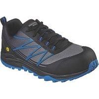 Skechers Work PUXAL Mens Lace-Up Water Resistant Safety Shoes Black/Blue