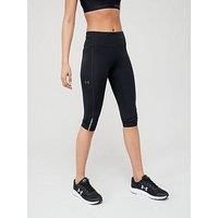 Under Armour Womens Fly Fast 3.0 Speed 3/4 Capri Running Tights - Black