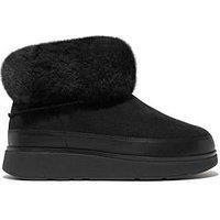 Fitflop Women/'s Gen-FF Ultra-Shearling Mini Boot Ankle, Black, 8 UK