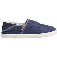 TOMS Men/'s Camden Slipper, Navy Quilted Woven, 6 UK