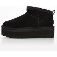 UGG ultra mini platform boots in black