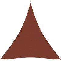 Sunshade Sail Oxford Fabric Triangular 4.5x4.5x4.5 m Terracotta