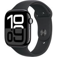 Apple Watch Series 10 GPS 46mm Jet Black Aluminium Case with Black Sport Band - M/L