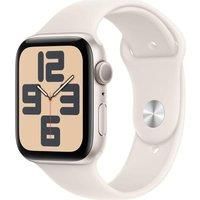 Apple Watch SE (2nd Gen) GPS 44mm Smartwatch with Starlight Aluminium Case with Starlight Sport Band - M/L. Fitness and Sleep Trackers, Crash Detection, Heart Rate Monitor, Retina Display