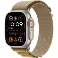 Apple Watch Ultra 2 GPS + Cellular 49mm Smartwatch, Sports Watch with Natural Rugged Titanium Case with Tan Alpine Loop - M. Fitness Tracker, Precision GPS, Extra-Long Battery Life,Carbon Neutral