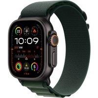 Apple Watch Ultra 2 GPS + Cellular 49mm Smartwatch, Sports Watch with Black Rugged Titanium Case and Dark Green Alpine Loop - S. Fitness Tracker, Extra-Long Battery Life, Carbon Neutral