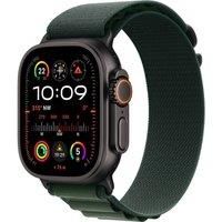 Apple Watch Ultra 2 GPS + Cellular 49mm Smartwatch, Sports Watch with Black Rugged Titanium Case and Dark Green Alpine Loop - M. Fitness Tracker, Precision GPS, Extra-Long Battery Life, Carbon Neutral