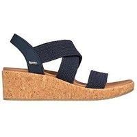 Skechers Women/'s Arch FIT Beverlee Love Stays Sandal, Navy, 8 UK