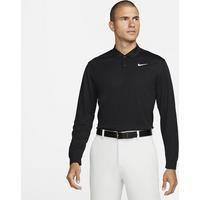 Nike Dri-FIT Victory Men's Long-Sleeve Golf Polo - Black - Polyester