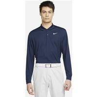 Nike Dri-FIT Victory Men's Long-Sleeve Golf Polo - Blue - Polyester