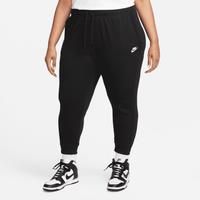 Nike Nsw Curve Club Fleece Mid Rise Standard Joggers - Black/White