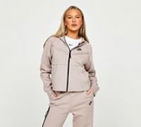 Nike Womens Tech Fleece Essential Full Zip Hoodie - Beige - Size XL