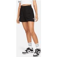 Nike Air Women's Mid-Rise Fleece Shorts - Black - Cotton/Polyester