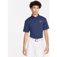 Nike Dri-FIT Tour Men's Solid Golf Polo - Blue - Polyester/Elastane