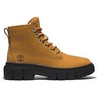 Timberland Greyfield Leather Combat Boots - UK 4