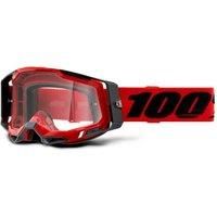 100% RACECRAFT 2 Goggle Red - Clear Lens