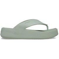 Crocs Women/'s Getaway Platform Flip Flop, Plaster, 6 UK