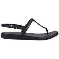 Crocs Womens Sandals Buckle Miami Gladiator Strappy Thong Flip Beach Black UK Si