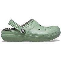 Crocs Unisex Classic Lined Clog, Moss Multi, 11 UK Men/ 13 UK Women